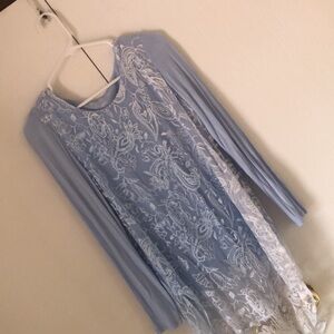 Woman’s spring long sleeve soft surroundings fall bundle silk lace tops